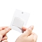 PVC Adhesive Bag for Necklace Card, Transparent Label Bag, Rectangle, Clear, 3.5x4cm, 10pcs/sheet