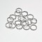 Brass Open Jump Rings, Platinum, 18 Gauge, 6x1mm, Inner Diameter: 4mm, about 6755pcs/500g