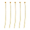 Brass Ball Head pins, Cadmium Free & Nickel Free & Lead Free, Golden, 39x0.5mm, 24 Gauge, Head: 2mm