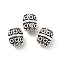 Tibetan Style Alloy Beads, Cadmium Free & Lead Free, Barrel, Antique Silver, 7x8.5mm, Hole: 1.8mm, about 775pcs/1000g