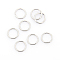 Tarnish Resistant 304 Stainless Steel Open Jump Rings, Stainless Steel Color, 8x0.9mm, Inner Diameter: 6.2mm, about 2000pcs/bag