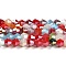 Opaque Solid Color Electroplate Glass Beads Strands, AB Color Plated, Faceted, Bicone, Colorful, 4x4mm, Hole: 0.8mm, about 80~85pcs/strand, 30~32cm