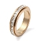 Ion Plating(IP) 304 Stainless Steel Rings, with Cubic Zirconia, Rose Gold, 5.2mm,US Size 7(17.3mm)