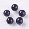 Synthetic Blue Goldstone Beads, Half Drilled, Round, 6mm, Hole: 1mm
