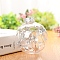 Transparent Plastic Fillable Ball Pendants Decorations, with Sequin Stars inside, Christmas Tree Hanging Ornament, Clear, 60mm