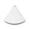 Tarnish Resistant 304 Stainless Steel Pendants, Manual Polishing, Stamping Blank Tag, Laser Cut, Fan, Stainless Steel Color, 20x21.5x0.8mm, Hole: 1.2mm