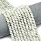 Natural Peace Jade Beads Strands, Frosted, Rondelle, 6x4mm, Hole: 1mm, about 93~96pcs/strand, 14.57~14.76inch(37~37.5cm)