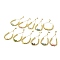 Rack Plating Brass Round Bead Slider Bracelets for Women, Long-Lasting Plated Glass Butterfly Adjustable Bracelets, Nickel Free & Lead Free, Real 18K Gold Plated, Mixed Color, Inner Diameter: 1-1/2~2-7/8 inch(3.7cm~7.2cm)