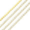 Brass Rhinestone Strass Chains, Rhinestone Cup Chain, Imitate Fluorescent Style, Raw(Unplated), White Opal, 2x2mm, about 23.62 Feet(7.2m)/Strand
