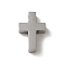 Non-Tarnish 304 Stainless Steel Charms, Cross Charm, Stainless Steel Color, 12.5x8.5x3.5mm, Hole: 2.4mm