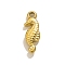 Ocean Theme 304 Stainless Steel Pendants, Real 18K Gold Plated, Sea Horse, 16x5x2.5mm, Hole: 1.4mm