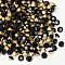 Back Plated Grade A Diamond Glass Pointed Rhinestone, Jet, 3~3.2mm, about 1440pcs/bag