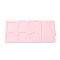 Silicone Wax Seal Mats, for Wax Seal Stamps, Mixed Shapes, Pink, 220x100x3.5mm, Inner Diameter: 37~41x36~48mm