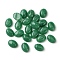 Natural White Jade Cabochons, Oval, Dyed, Green, 8~8.5x6~6.5x2.5~3.5mm