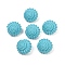 Synthetic Coral Carved Beads, Dyed, Spiral Shell shape, Sky Blue, 21x14.5mm, Hole: 1.2mm