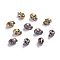 Tibetan Style Alloy Beads, Skull, Mixed Color, 8.5x4.5x5.5mm, Hole: 1.5mm