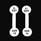 Folding Paper Ring Size Sticker, Size 14, Adhesive Ring Size Label Tag, Round, White, 5.1x1.4x0.01cm.