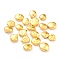 Natural Pearl Beads, with Golden Brass Findings, Nuggets, Gold, 11.5~16.5x11~15x5~7mm, Hole: 0.8mm