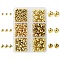 CCB Plastic Beads, for DIY Jewelry Making, Round, Mixed Color, 3~8x2.5~7mm, Hole: 1.2~2mm, 428pcs/set