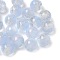 Two Tone Resin Beads, Round, with Glitter Powder, Sky Blue, 8mm, Hole: 1.8mm