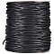 JEWELEADER 1 Roll About 100 Yards Round Braided Waxed Cotton Cord 2mm Macrame Craft DIY Thread Beading String for Jewelry Making Friendship Bracelets Leather Sewing - Black