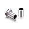 Tarnish Resistant 304 Stainless Steel Tube Beads, Stainless Steel Color, 7x6mm, Hole: 5mm