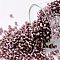 TOHO Round Seed Beads, Japanese Seed Beads, (26BF) Matte Silver Lined Medium Amethyst, 11/0, 2.2mm, Hole: 0.8mm, about 5555pcs/50g