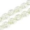 Baking Paint Transparent Glass Beads Strands, Oval & Bee, Honeydew, 15.5x13.5x7.5mm, Hole: 1mm, about 40pcs/strand, 24.80 inch(63cm)