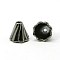 Tibetan Style Bead Caps, Gunmetal, Cadmium Free & Lead Free 13x12mm, Hole: 2mm, Inner Diameter: 10mm