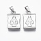 Non-Tarnish 304 Stainless Steel Pendants, Rectangle with Virgin Mary & Cross, Stainless Steel Color, 24x15x3.5mm, Hole: 4x6mm