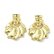 Brass Pendants, Cadmium Free & Lead Free, Flower, Real 16K Gold Plated, 31x25x4mm, Hole: 5x2mm