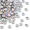 Preciosa® Crystal Hotfix Flatback Stones, Czech Crystal, Round(438 11 612 Chaton Rose VIVA 12 ®), 00030 200 Crystal AB, SS6(1.9~2.1mm)