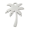 Non-Tarnish 304 Stainless Steel Pendants, Laser Cut, Stainless Steel Color, Coconut Tree, 24.5x19x1mm, Hole: 2.5mm