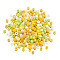Opaque Glass Round Seed Beads, Mixed Colors, Gold, 2~2.5x1.5~2mm, Hole: 0.9mm, about 12000pcs/bag