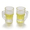 Plastic Pendant Decorations, Draft Beer, Yellow, 20.5x18.5x14mm