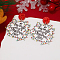 Christmas Acrylic Stud Earrings, 304 Stainless Steel Pin, Word, Stainless Steel Color
