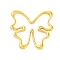 304 Stainless Steel Pendants, Hollow Butterfly Charm, Ion Plating(IP), Real 18K Gold Plated, 36.5x36.5x2mm