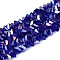 Electroplate Transparent Glass Beads Strands, Triangle, AB Color Plated, Faceted, Midnight Blue, 3~3.5x4~4.5x4~4.5mm, Hole: 0.8mm, about 121~131pcs/strand, 14.37~15.35 inch(36.5~39cm)