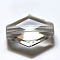 K9 Glass, Imitation Austrian Crystal Beads, Grade AAA, Faceted, Bicone, Clear, 14x12x6mm, Hole: 0.9~1mm