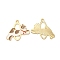 Alloy Enamel Pendants, Golden, Dog Charm, Camel, 26x28.5x1.5mm, Hole: 2mm