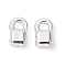 Alloy Charms, Long-Lasting Plated, Square, Silver, 6x3.5x2.5mm, Hole: 1 and 1.5mm