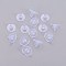 Silicone Ear Nuts, Clear, 6x9mm, Hole: 0.7mm, about 10000pcs/bag.