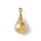 304 Stainless Steel Pendants, Teardrop Charm, Golden, 18x8mm, Hole: 1.8mm