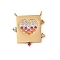 Stainless Steel Micro Pave Colorful Cubic Zirconia Pendants, Heart, 22x20x2mm, Hole: 1.8mm