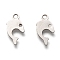 Non-Tarnish 201 Stainless Steel Charms, Laser Cut, Dolphin, Stainless Steel Color, 12x6.5x0.5mm, Hole: 1.4mm