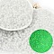 6/0 Luminous Glass Seed Beads, Round Hole, Frosted Inside Colours, Glow in the Dark, Rondelle, WhiteSmoke, 4.5x3.5mm, Hole: 1.5mm, about 4500pcs/pound