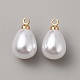 Абс пластмассовые жемчужные подвески FIND-WH0417-13G-03-1