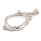 Сеттинги Серебряный кулон кабошон 925 стерлингов STER-B005-15P-2