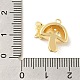 Латунные микропаве прозрачные подвески с фианитом KK-Z073-20G-3