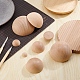 8 шт. 8 стиля деревянных кабошонов WOOD-BC0001-23-5